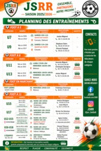 Planning entrainement JSRR