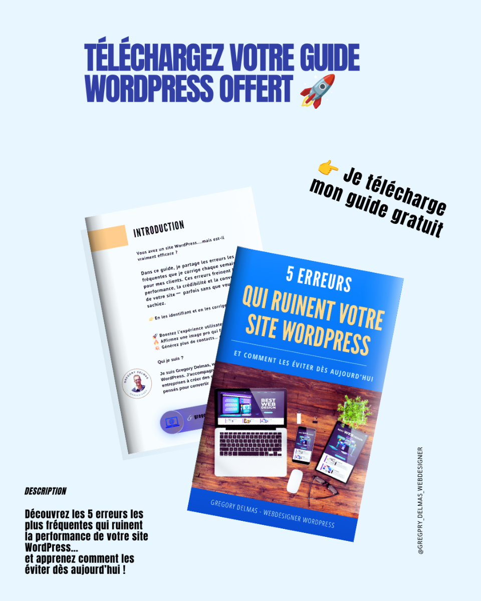 5 erreurs qui ruinent votre site WordPress